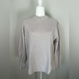 Lululemon Merino Wool Blend Ribbed Knit Sweater